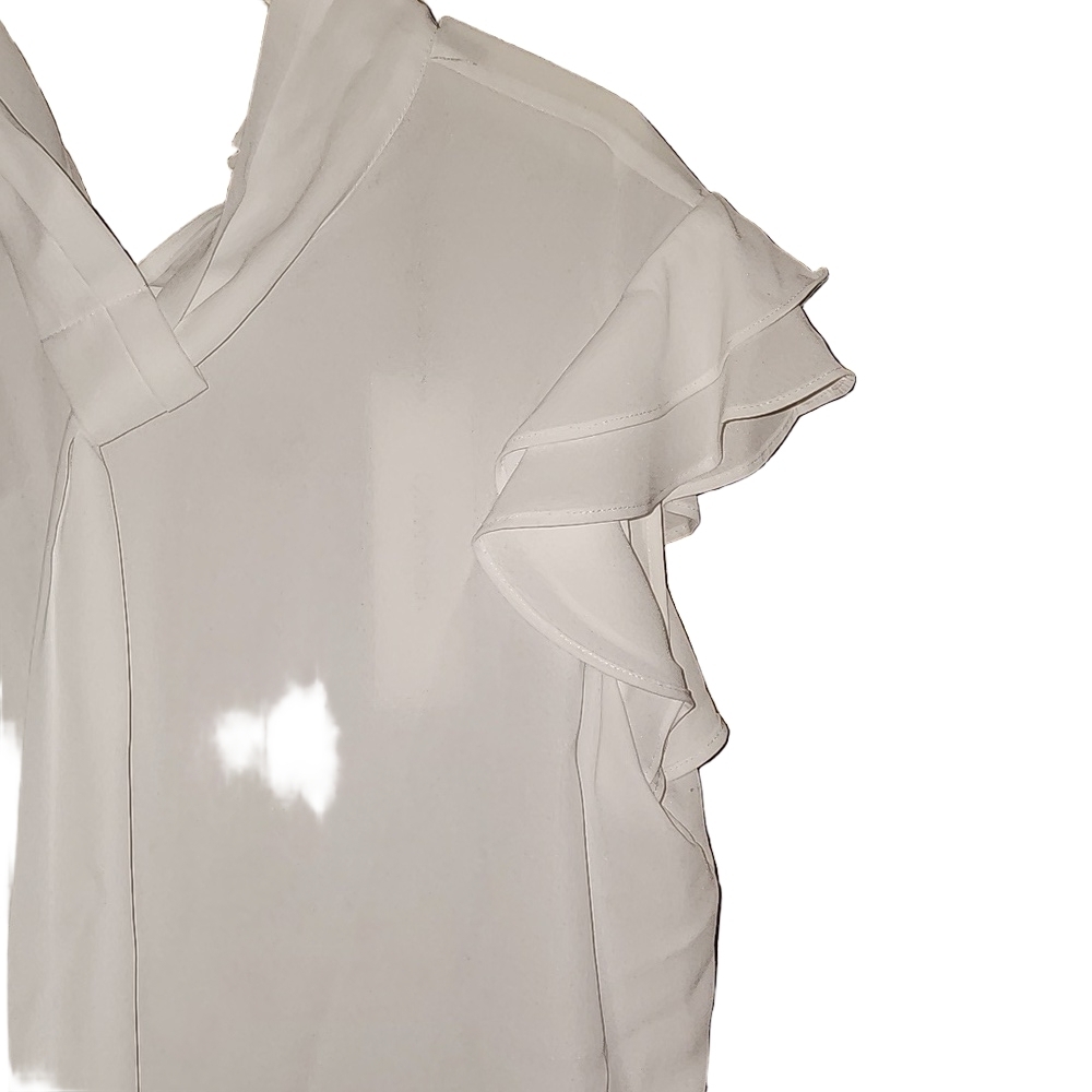 NWT Calvin Klein White Blouses - Picture 5 of 8